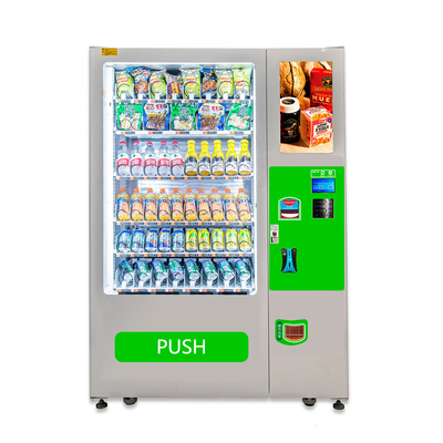 آلة بيع الوجبات الخفيفة والمشروبات مع بطاقة الائتمان أو نظام الدفع النقدي