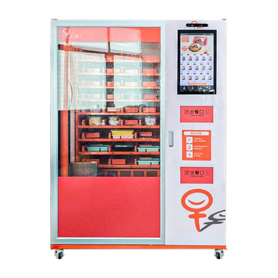 الصين مصنع أفضل جودة الوجبات السريعة مربع الغداء آلة البيع التلقائي حساء وجبة بيتزا الغذاء الساخن مع المصعد